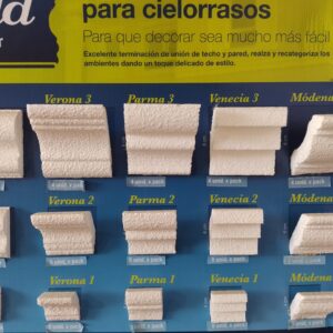 Molduras Decorativas para Cielorrasos "TECNOMOLD"