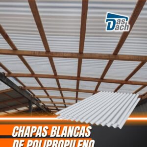 Chapa Acanalada Blancas de Polipropileno (varias medidas)