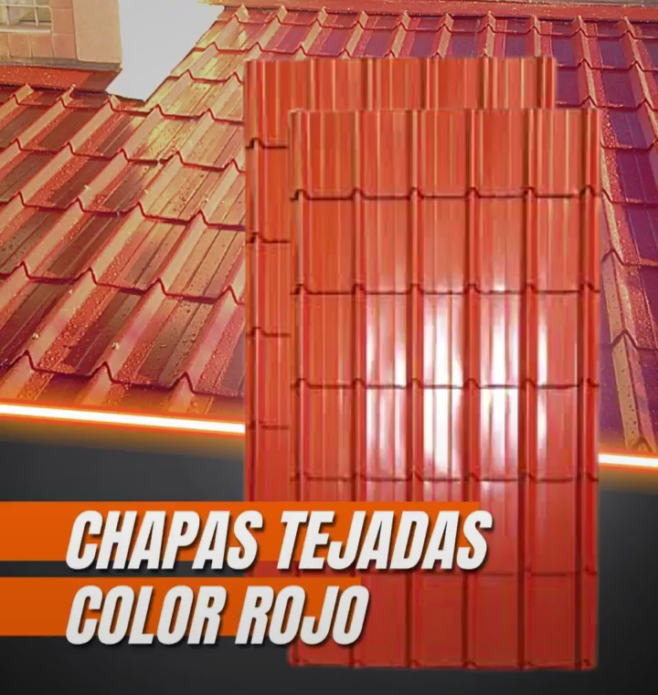 Chapa Tejada «CURVIN» Rojo Teja - Imagen 2