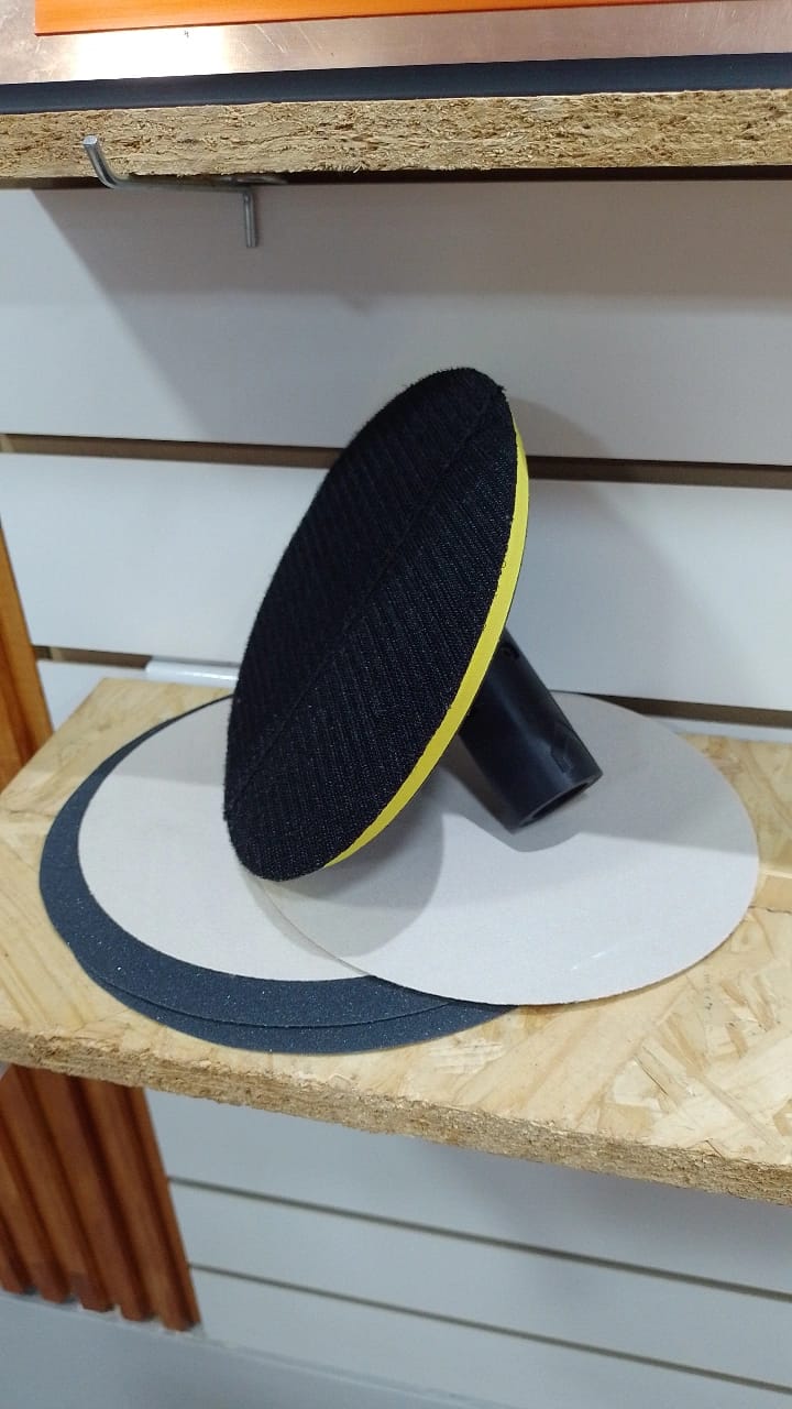 Pad de 180mm con Velcro con 4 lijas